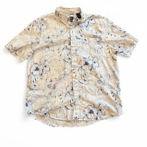 Chaps Go Untucked Hawaiian Floral Tropical Shirt | XL | Cotton Modal Blend